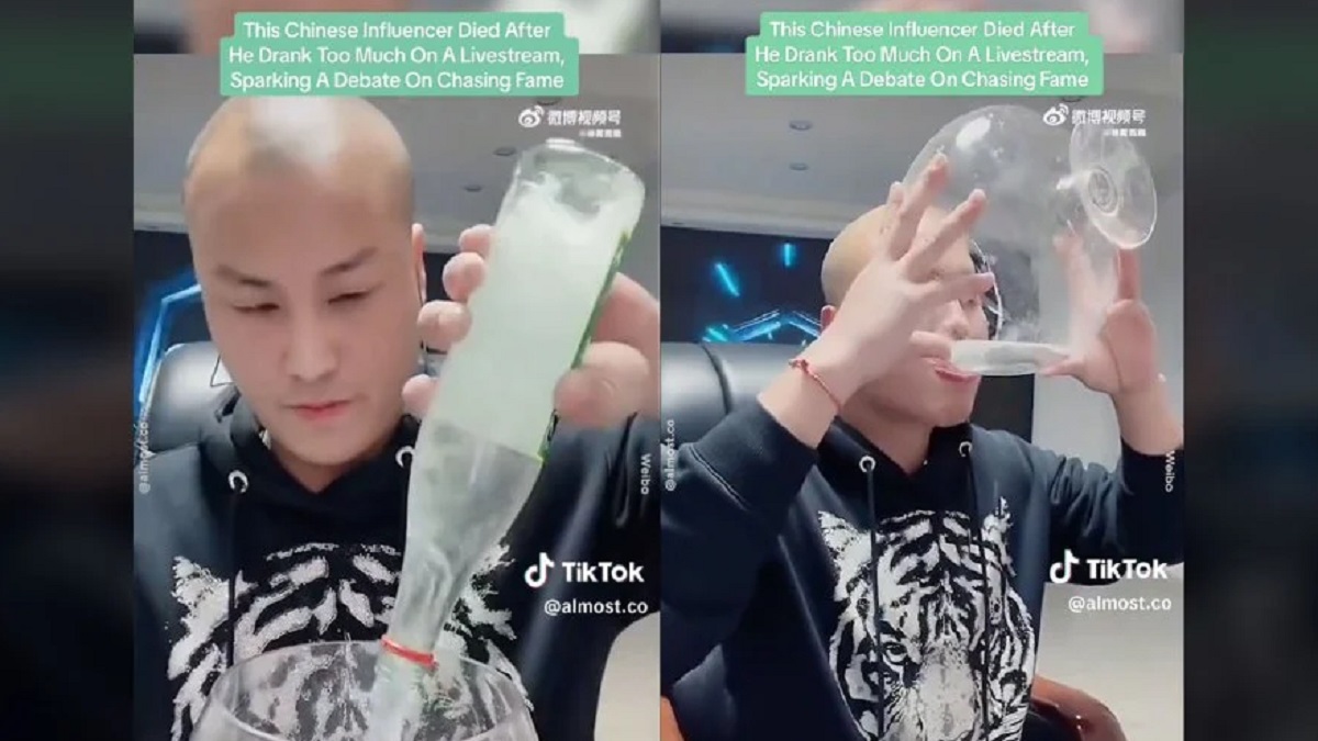 Chinese Influencer Dies Drinking live-streaming video