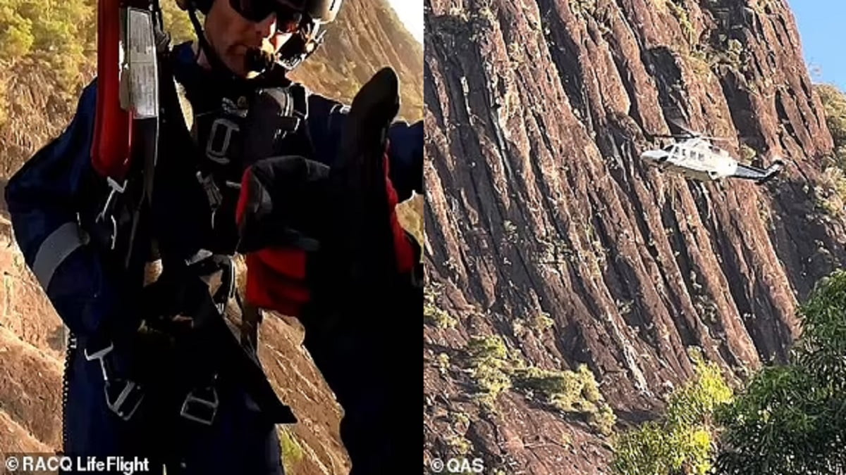 Death on Mt Beerwah: Hiker plummets 30m to death after falling off Mt Beerwah