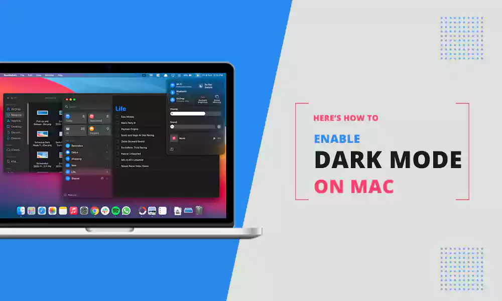 Here's how to enable dark mode on Mac