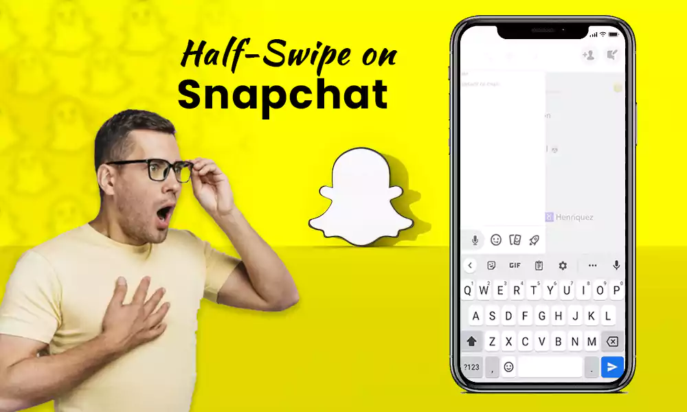 How to swipe half a finger on Snapchat in 2023?