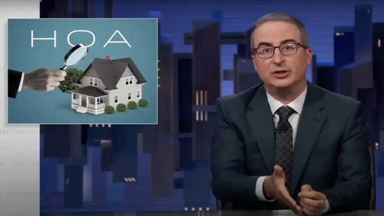 John Oliver Homeowners Association: 'Glorified Debt Collectors With The Power To Change Your Life'