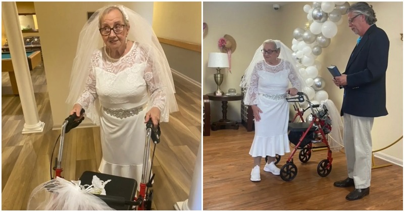 'Last act of self-love': A 77-year-old American woman marries alone in a retirement home