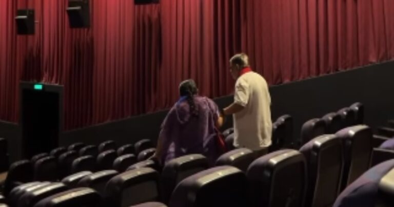 Love Has No Borders: Viral Video Shows Kolkata Man Helping Wife Down Theater Stairs