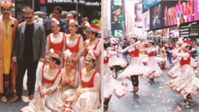 Mughal-E-Azam’s Flash Mob Performs In New York’s Times Square In Brilliant Display Of Indian Culture |  Look