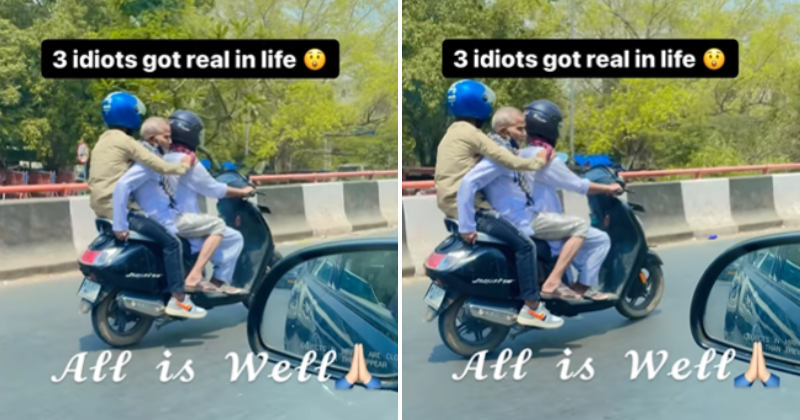 Remember the iconic scooter scene from '3 Idiots'?  It happened in real life