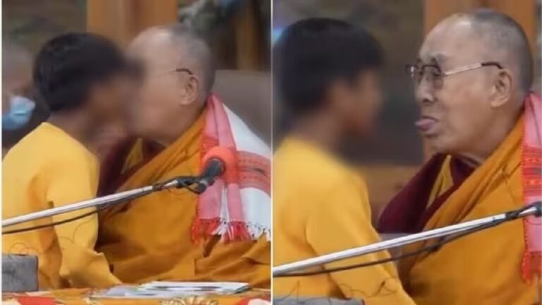 SEE: Video of the Dalai Lama tongue kissing an Indian boy surfaced on the Internet