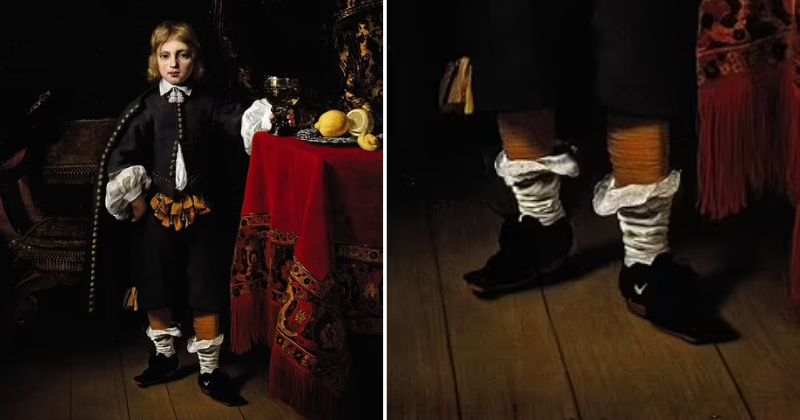 Stunning 400-Year-Old Painting Shows Boy Wearing What People Think Are Nike Shoes
