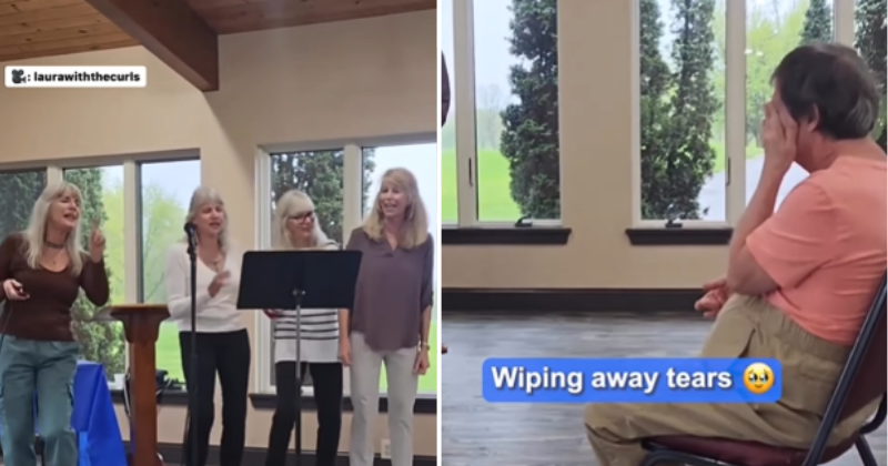 The best birthday present!  Sisters sing for brother with Down syndrome on his 60th birthday