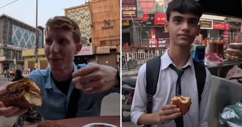 Watch this American vlogger offer to pay for an Indian boy's meal, but the teen politely declines