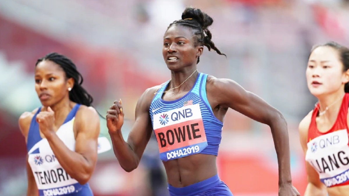 Who is Tori Bowie's husband?  She dies Olympic sprint champion at the age of 32