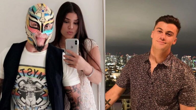 Who is the boyfriend of Mysterio’s daughter, Aalyah Mysterio?  The boy next to Rey Mysterio’s daughter