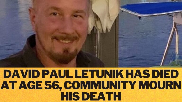 Who was David Paul Letunik?  A 56-year-old man passed away, the community mourns his death