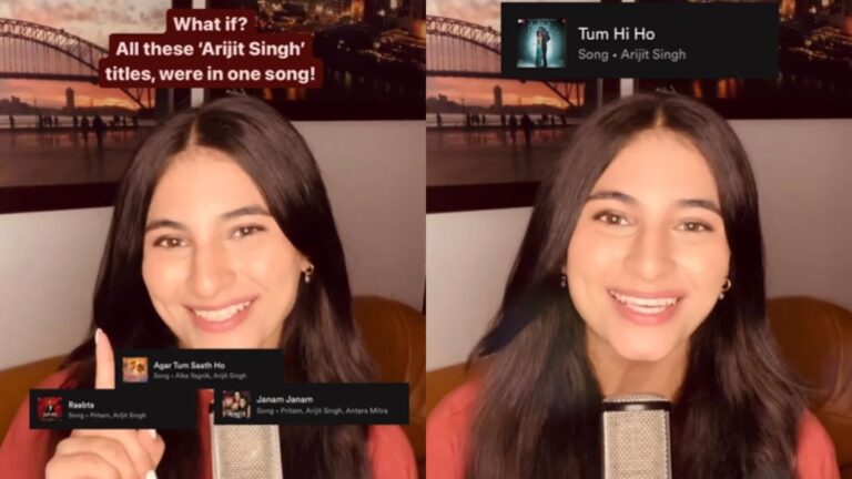 Woman creates a unique yet moving combination with Arijit Singh’s popular song titles;  Look