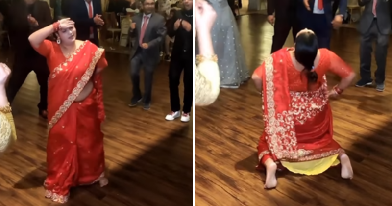 Desi Shakira!  Woman in sari throws it back at relative's wedding, internet thinks it's 'cringe'