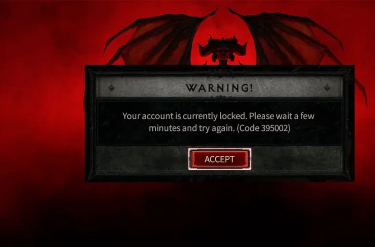 Diablo IV Error 395002 Account Locked Fixed: Step by Step Guide