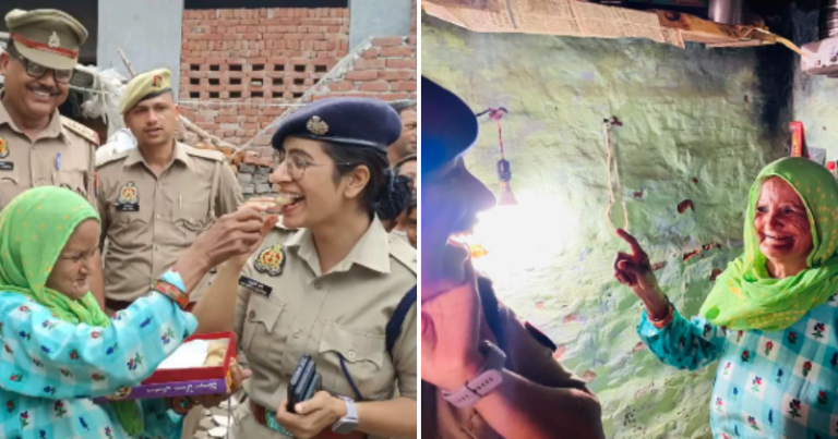 From darkness to light: In UP, an IPS officer brings electricity to the home of a 70-year-old woman