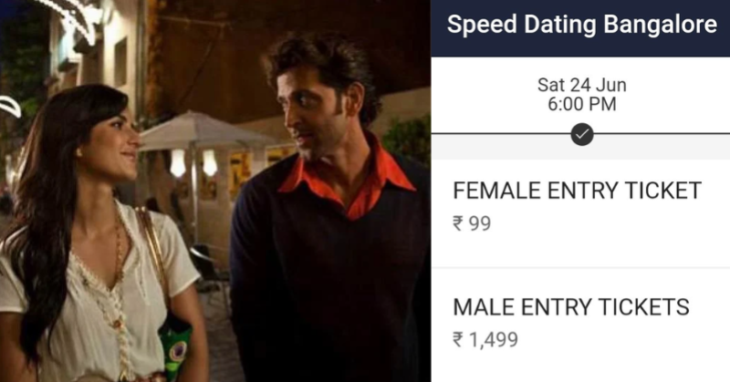 Gender-biased ticket price sparks outrage at Bangalore speed-dating event