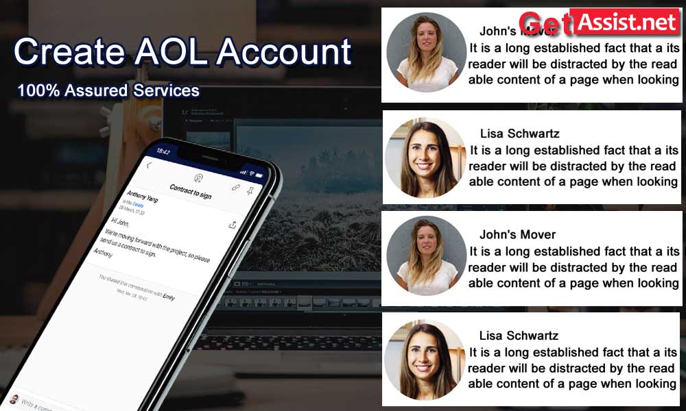 How do you create a free AOL account?