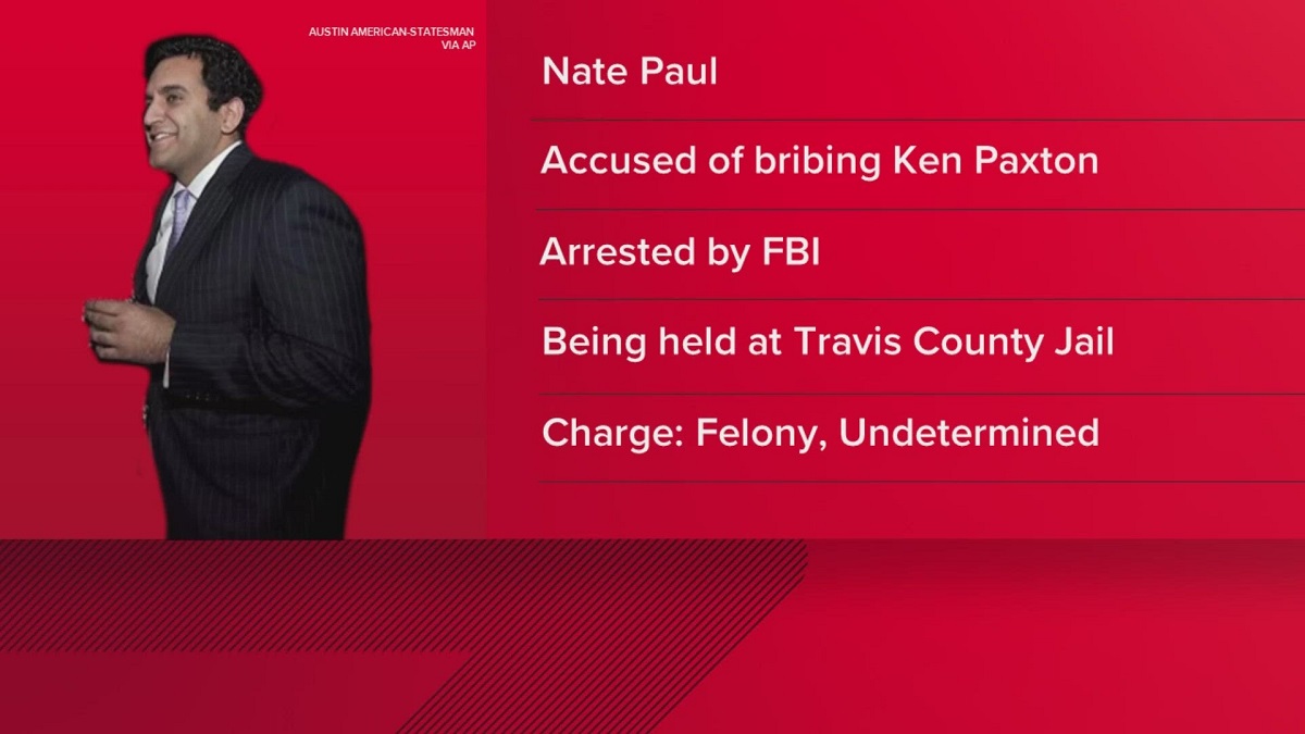 Ken Paxton Associate Nate Paul Arrested
