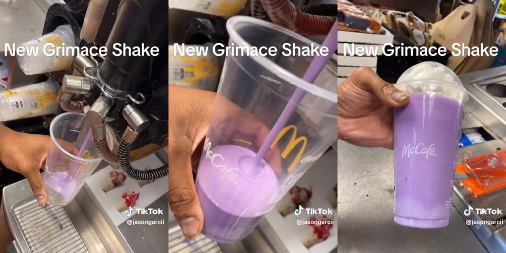 McDonald's Grimace Shake TikTok Trend Viral What does the shake taste