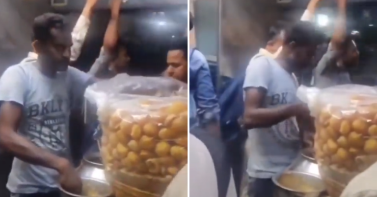 Nothing Can Beat Indians – Watch A Man Sell Golgappas On A Moving Train