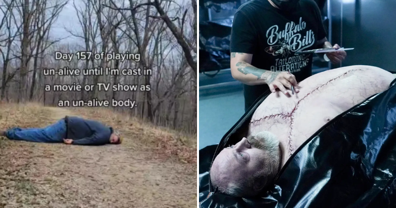 The actor who acted as a 'non-living' body for 321 days on TikTok finally lands an acting role