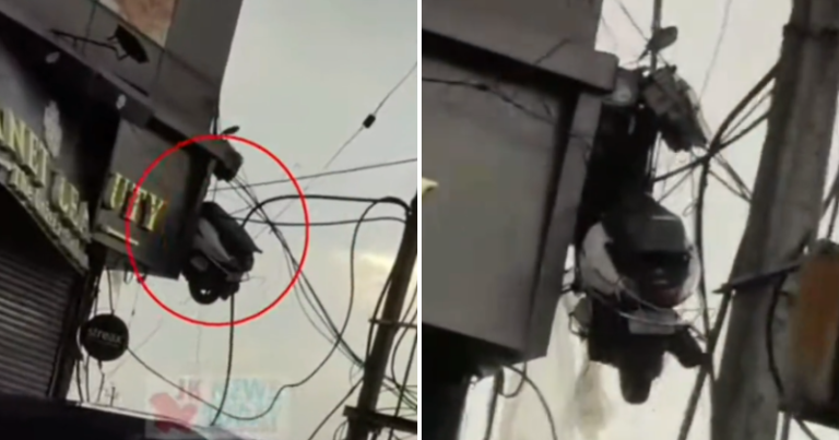 Viral Video: Scooter Found Stuck In Power Wires In Jammu, Says ‘Shabaash’ On Internet