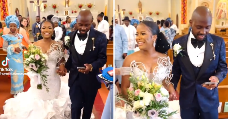 When 'I Do' meets 'I Scrolled': Video of groom taped to his phone at wedding goes viral