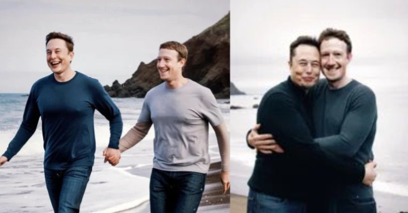 AI-produced 'good ending' images of Elon Musk and Mark Zuckerberg go viral