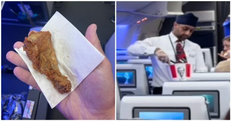 British Airways Serves ‘One’ Piece Of KFC To Passengers On 12-hour Flight After Catering Gaffe