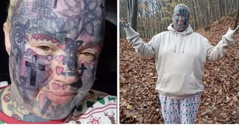 Covered in over 800 tattoos, a UK woman decides to dye her eyes next