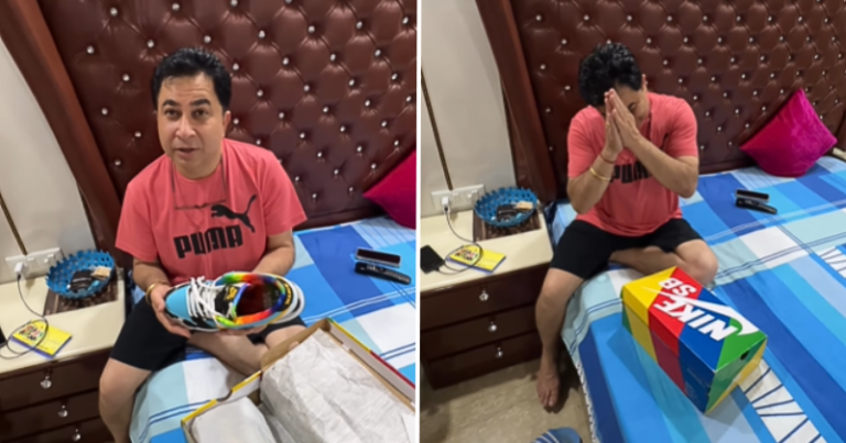 Desi Dad’s Reaction To Nike Sneakers Worth Rs 4 Lakh Has The Internet Cackling