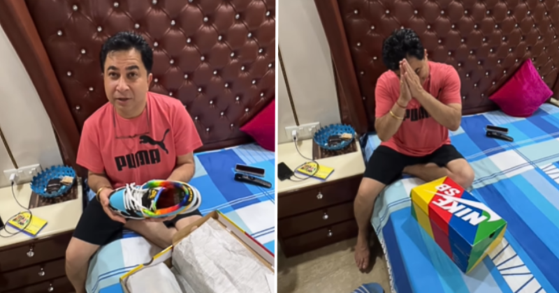 Desi Dad's Reaction To Nike Sneakers Worth Rs 4 Lakh Has The Internet Cackling