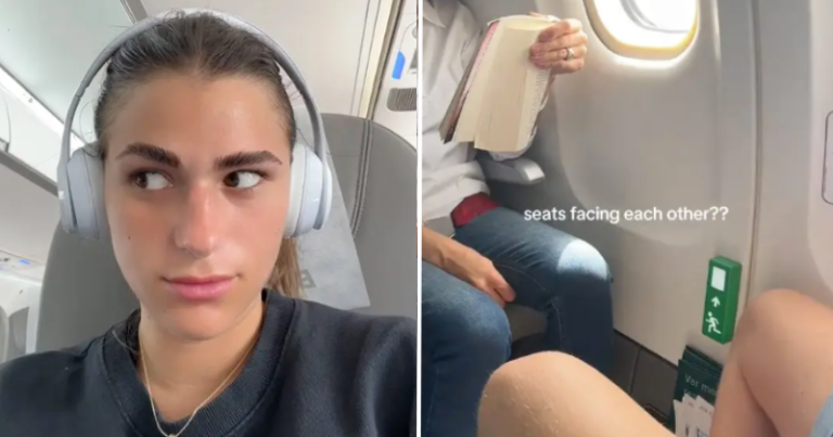 Face to face in flight?  Woman outraged by ‘uncomfortable’ plane seat design demands explanation