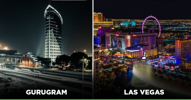 Gurgaon vs Las Vegas?  Gurugram’s Hilarious But Accurate Comparison To International Megacities Goes Viral