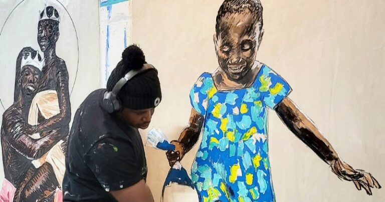 In response to Ennock's 'Miss Albany' painting, SA says 'Rasta must not see this'