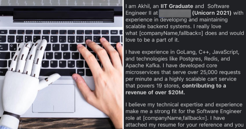 'Insert Company Name': IIT Graduate Uses AI To Create Cover Letter, Gets Arrested For Real