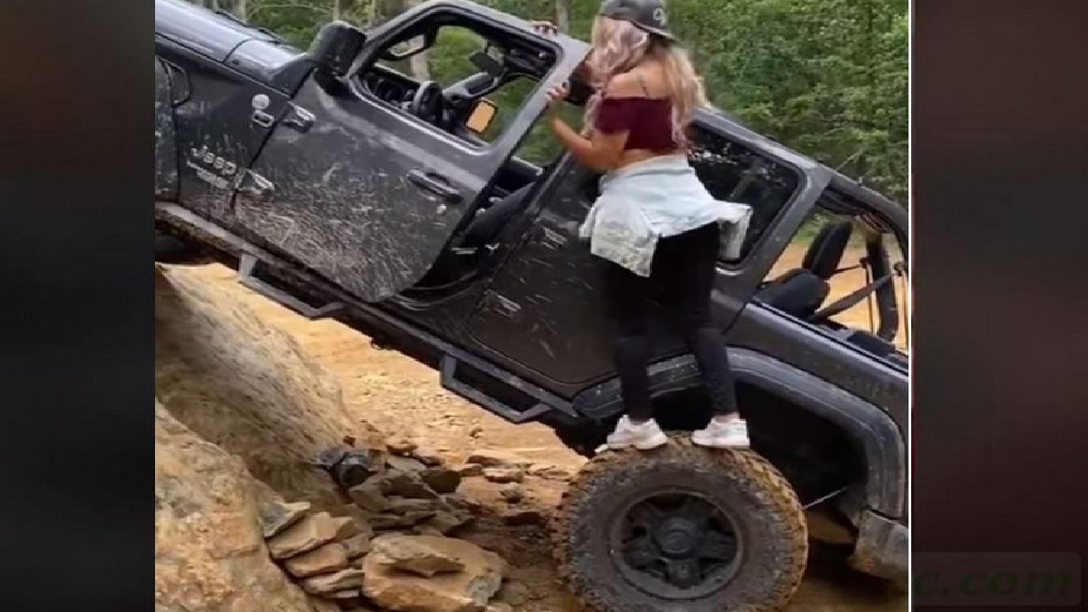 Jeep Wrangler girl viral video