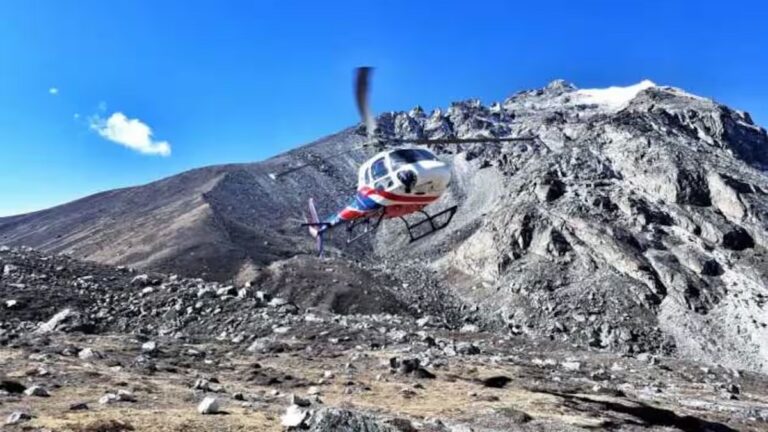 LOOK: Video of the Mount Everest helicopter crash, appeared on social media