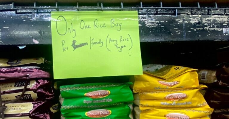 ‘Only 1 bag of rice per family’: empty shelves and chaos in US stores after India bans rice exports