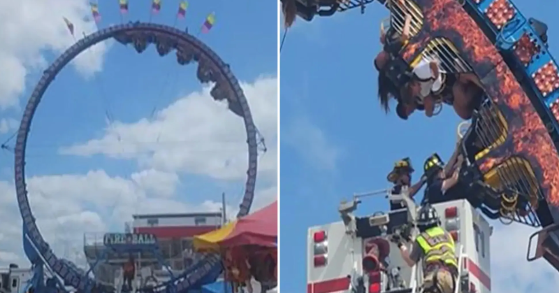 Roller coaster riders trapped upside down for hours due to 'mechanical failure' at Wisconsin festival
