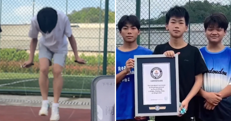 Skipping His Way To Glory: Teen Smashes 10-year Record By Performing 374 Skips In One Minute