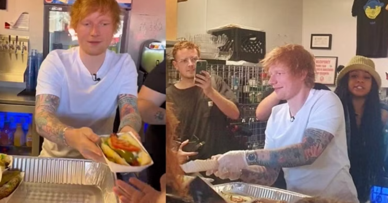 Special Gig For Fans! Ed Sheeran Spotted Serving Hot Dogs Ahead Of His Sold-Out Concert