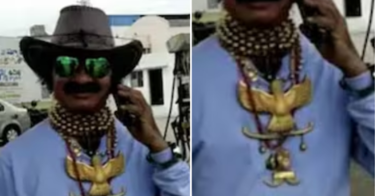 Telangana resident adorns himself with 2kg gold necklace, often mistaken for a movie star