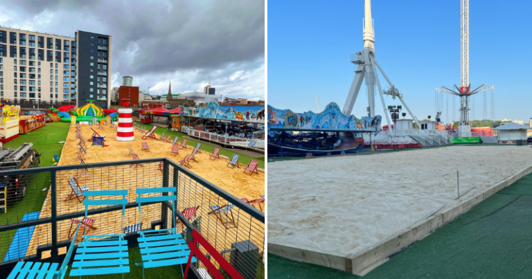 The 'greatest beach of all time' is now open in an underrated UK city, complete with rides, slides and roller coasters