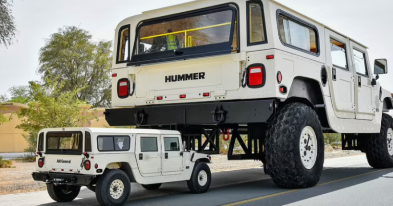 Watch: Dubai Sheikh’s Incredible 46-Feet Hummer Stands Tall Among Other Vehicles