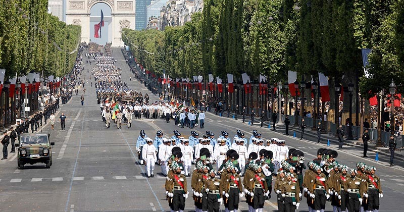 Watch: Indian Army march in 'Saare Jahan Se Achcha' at Bastille Day parade in France