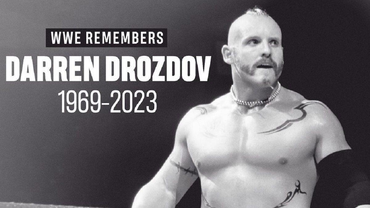 What was the cause of death of Darren Drozdov?  Former WWE wrestler Droz dies at 54