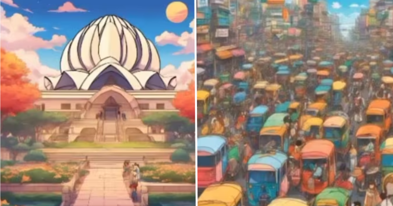 AI Transforms Delhi’s Iconic Places Into Anime Delights, Internet All Praises