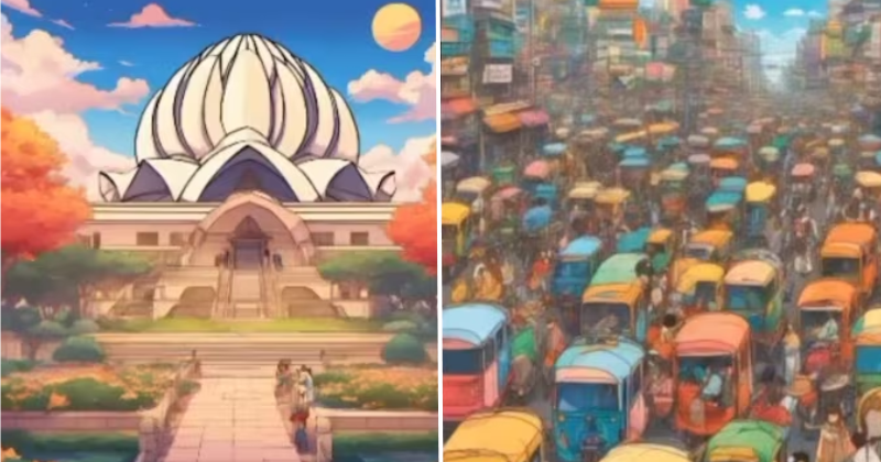 AI Transforms Delhi's Iconic Places Into Anime Delights, Internet All Praises